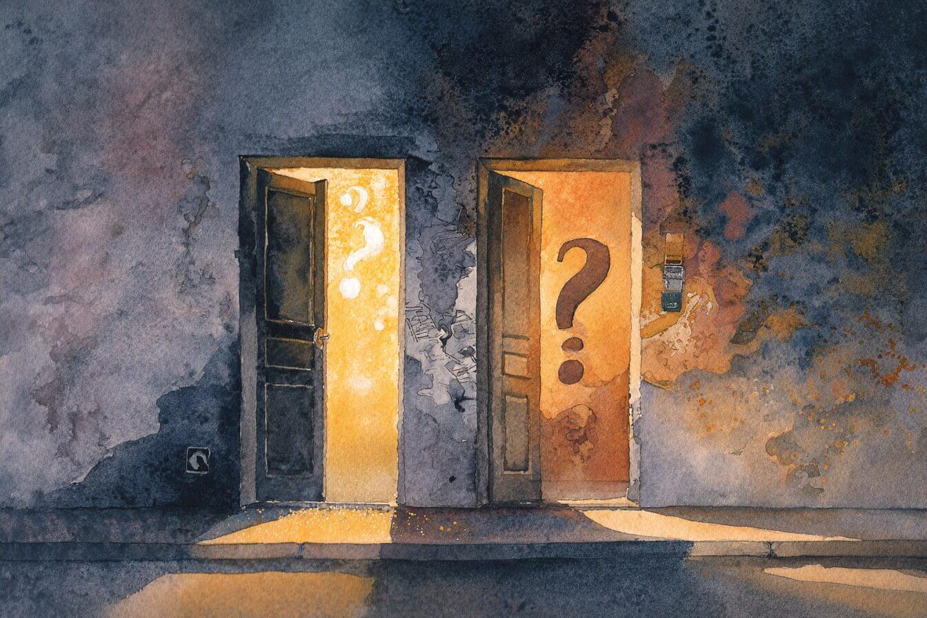 “?” by Robert Service Visual Representation