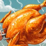 London is Full of Chickens on Electric Spits by Peter Porter visual representation