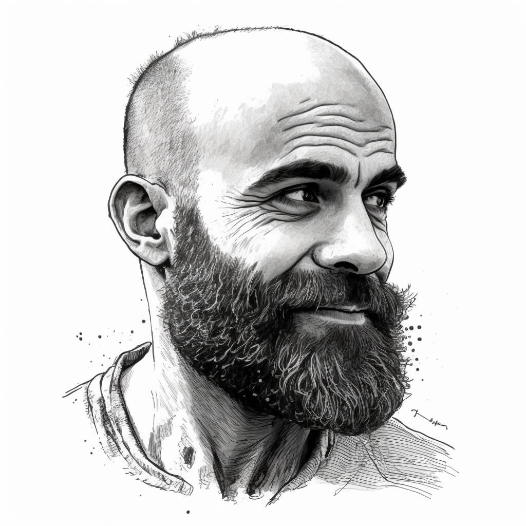 Shel Silverstein Portrait Art