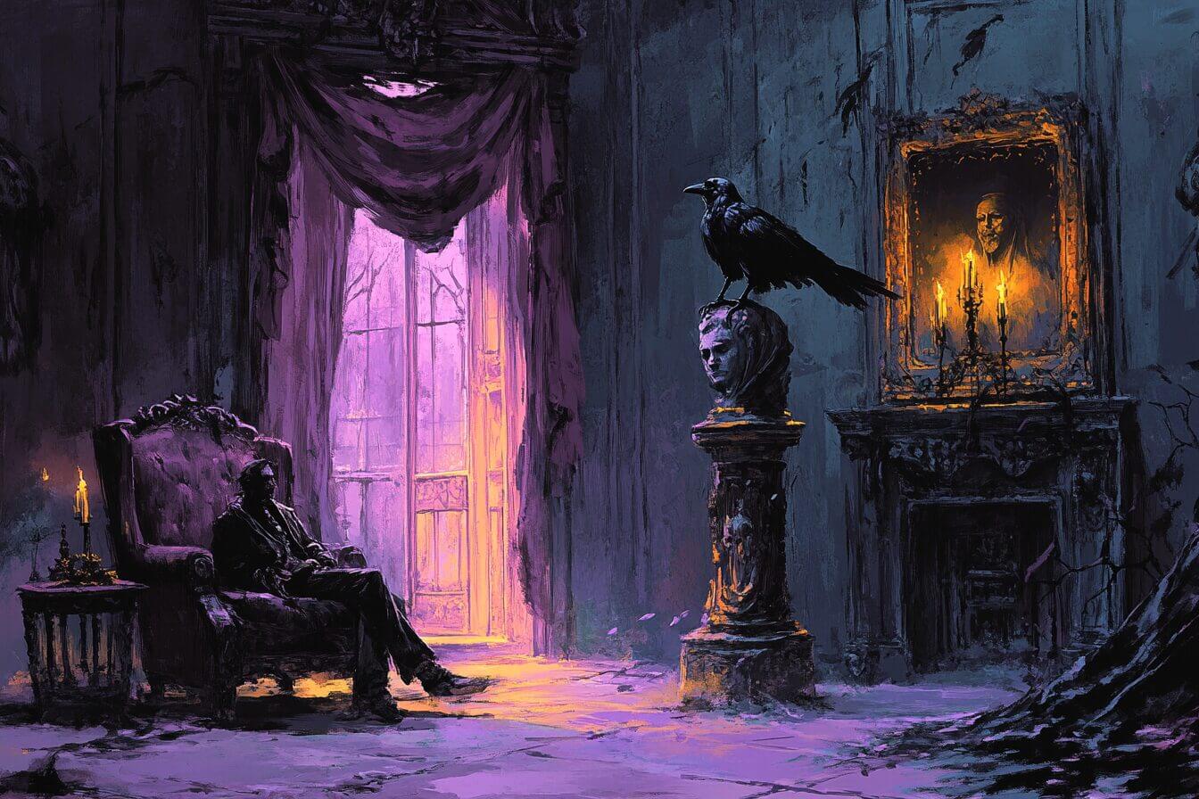 The Raven by Edgar Allan Poe Visual Representation 2