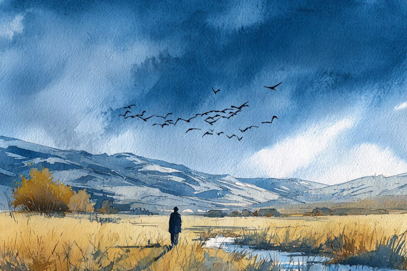 Wild Geese by Mary Oliver Artistic Representation